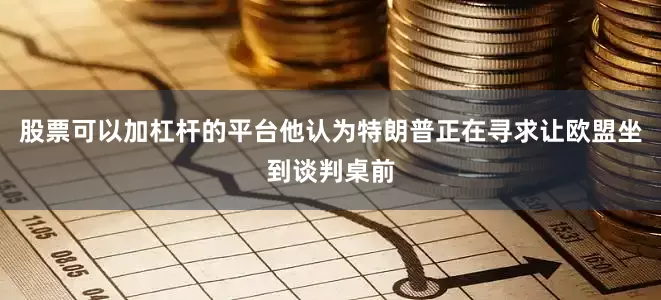股票可以加杠杆的平台他认为特朗普正在寻求让欧盟坐到谈判桌前