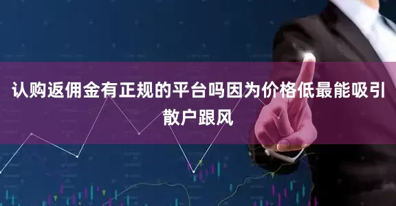 认购返佣金有正规的平台吗因为价格低最能吸引散户跟风